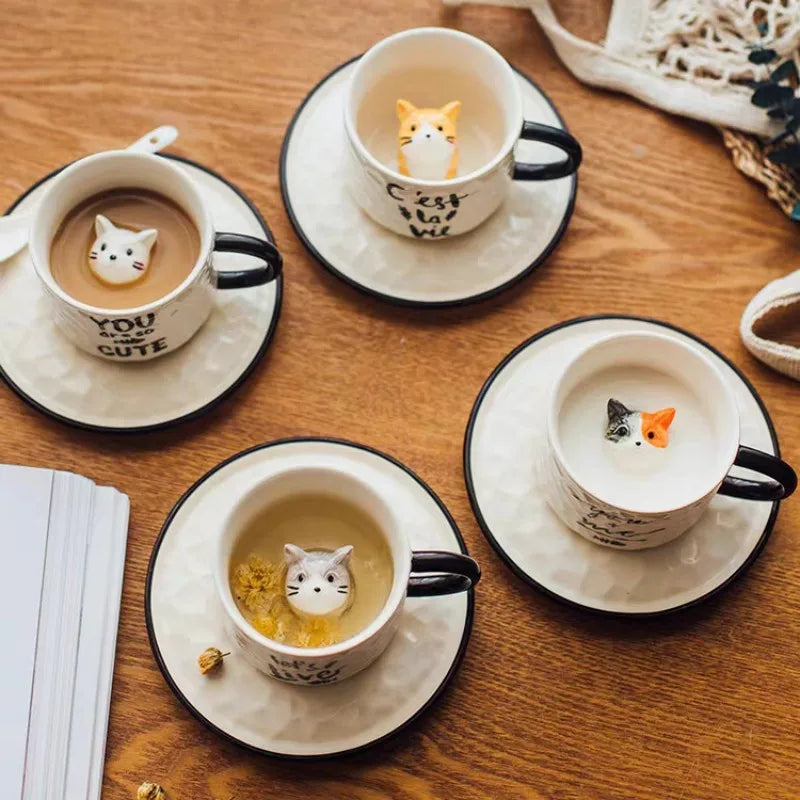 DecorBites™ Cat Claw Ceramic Cup 200ML