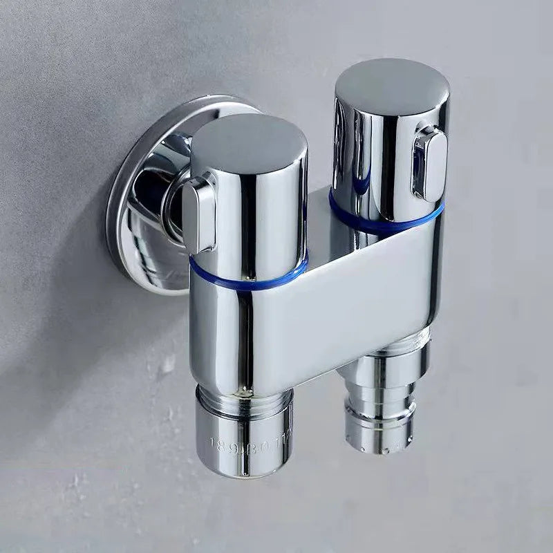 DecorBites™ Brass Wall Mounted Bidet Faucet Set with Double Use, Limited Space Angle Valve
