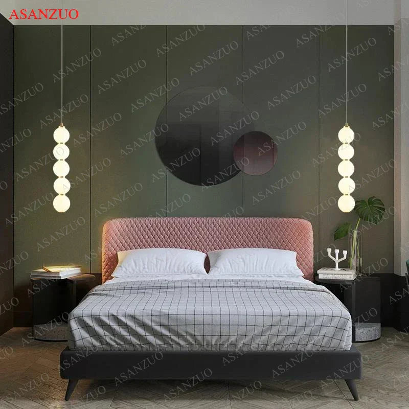 DecorBites™ Glass Ball Pendant Lights - Modern Nordic LED Creative Hanging Lamp for Home Decor