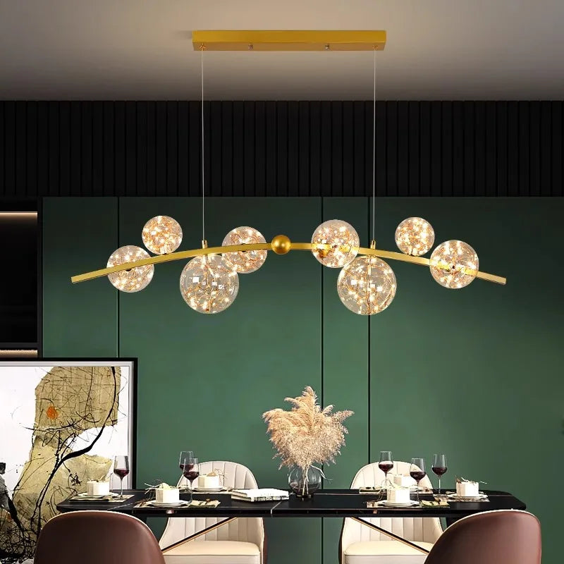 DecorBites™ LED Pendant Light Chandeliers for Modern Home Decor - Indoor Living Room & Dining Room Lighting