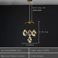 DecorBites™ Crystal Chandelier Ceiling Light Modern Design for Living Room Dining Area