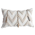 DecorBites™ Beige Crochet Tufted Pillow Cover: Nordic Style Home Decor Cushion