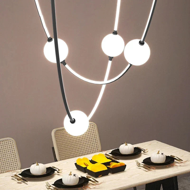 DecorBites™ Colorized LED Dimmable Ceiling Chandelier - 2025 Trend Hanging Lamps