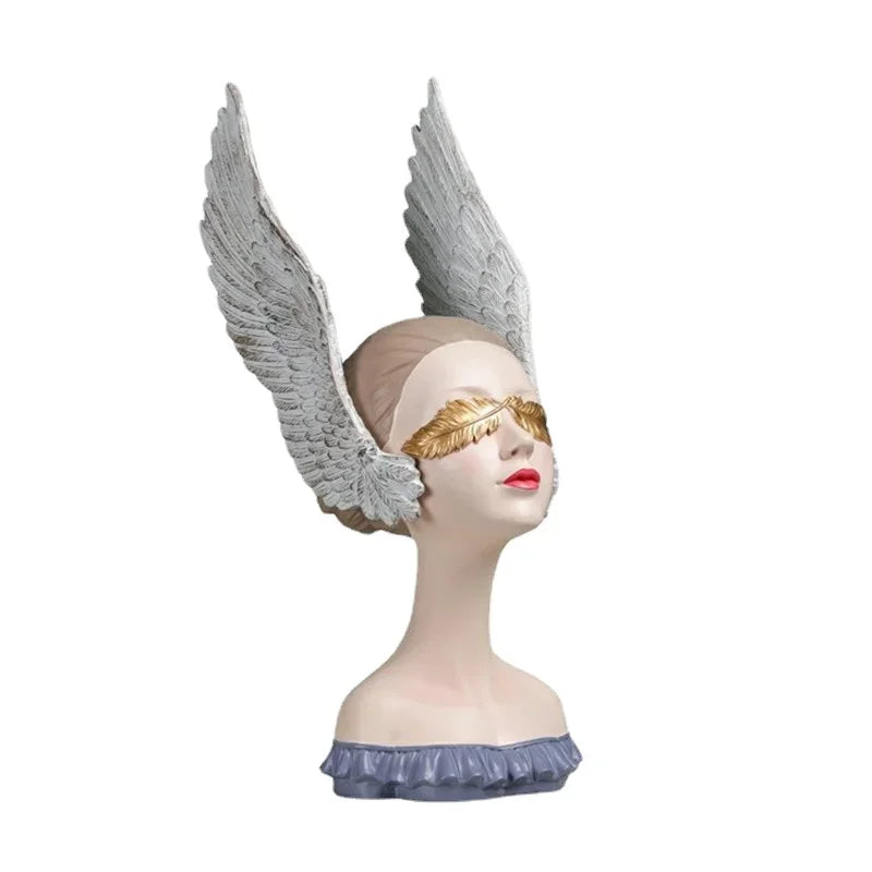 DecorBites™ Angel Girl Statue with Dreams, Room Decor Sculptures, Birthday Gift