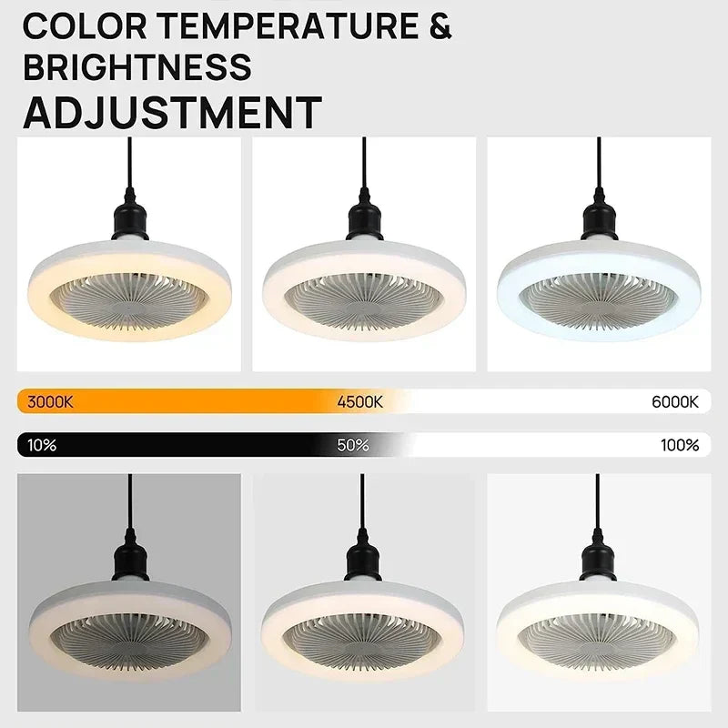 DecorBites™ Ceiling Fan + Lighting with Remote Control for Bedroom Home, Silent Operation