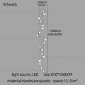 DecorBites™ LED Oval Chandelier for Modern Indoor Lighting in Bedroom and Living Room