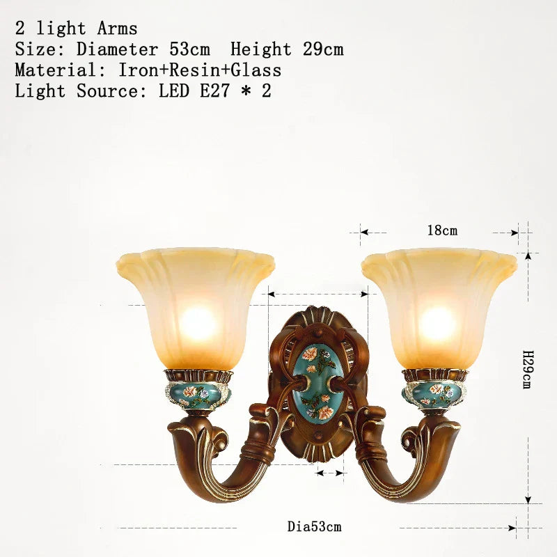 DecorBites™ Classical Resin Chandelier for Luxurious Living Room, Dining Room, and Bedroom Lighting