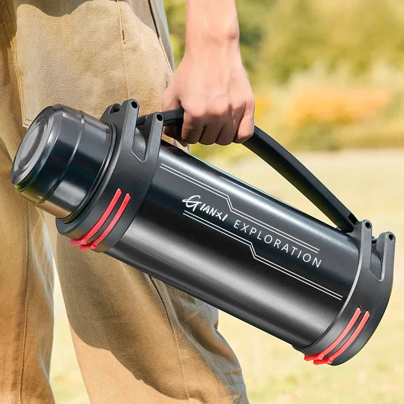DecorBites™ Stainless Steel Travel Kettle - Hot Water Thermos Bottle