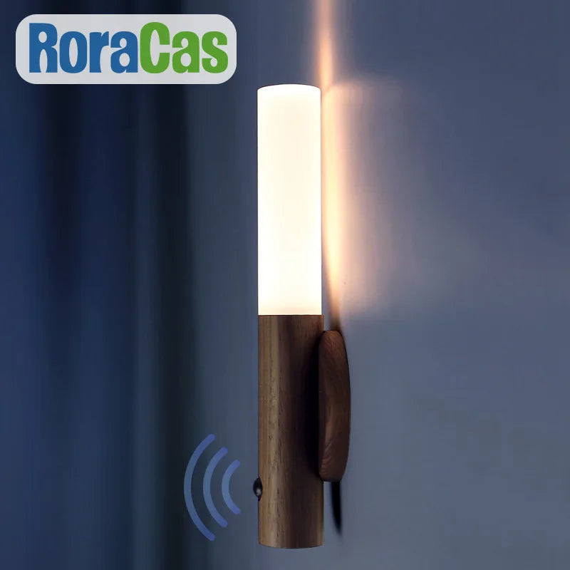DecorBites™ LED Motion Sensor Light Baton Nightlight for Bedroom Closet with USB Recharge