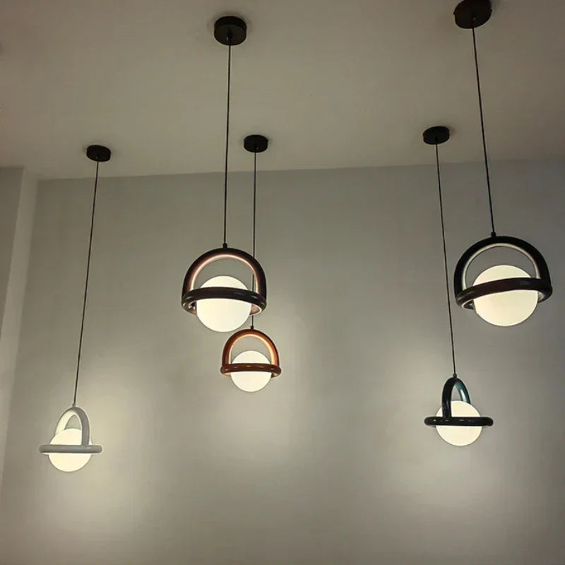 DecorBites™ LED Pendant Lights Acrylic Ball Metal Wire 150cm Dining Room Kitchen Bedroom