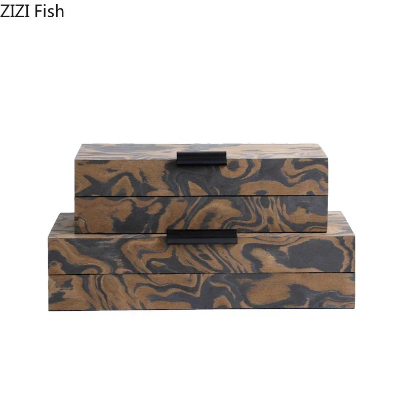 DecorBites™ Auspicious Clouds Texture Jewelry Box for Elegant Jewelry Storage