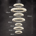 DecorBites™ Crystal Chandelier: Elegant Living & Dining Room Pendant Lighting
