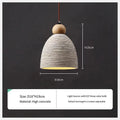 DecorBites™ Concrete Cement Pendant Lights LED E27 Industrial Art Decor Zen Décor
