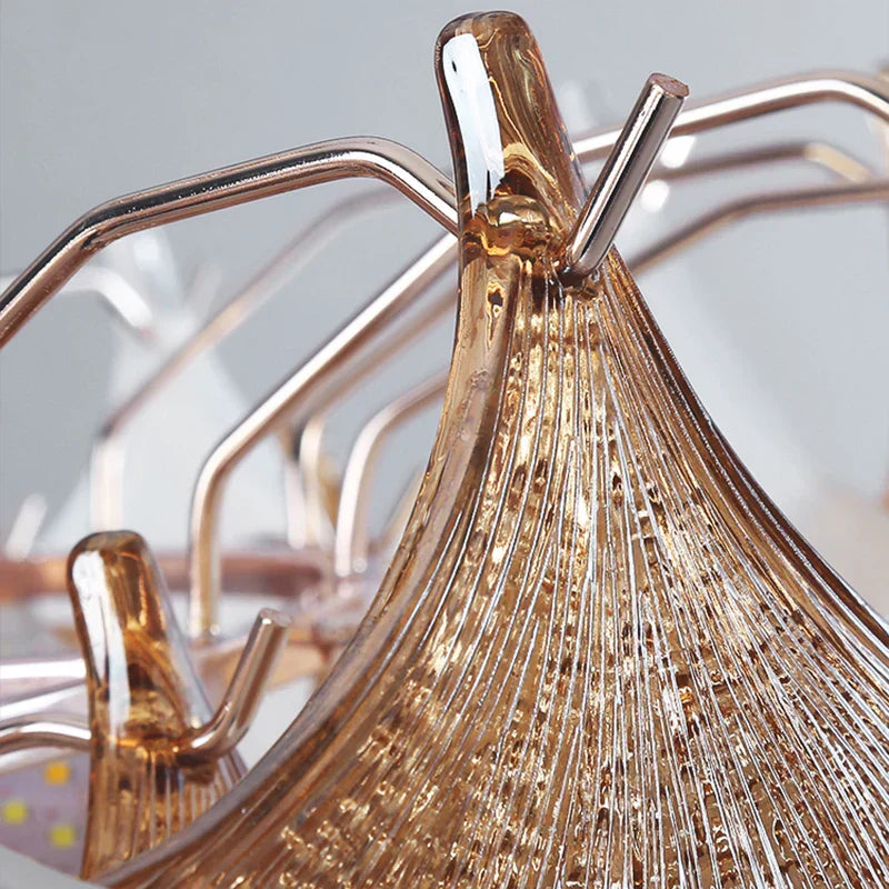 DecorBites™ Crystal Chandelier Shell Lamp: Luxury Nordic Design for Living Room, Bedroom, Hall