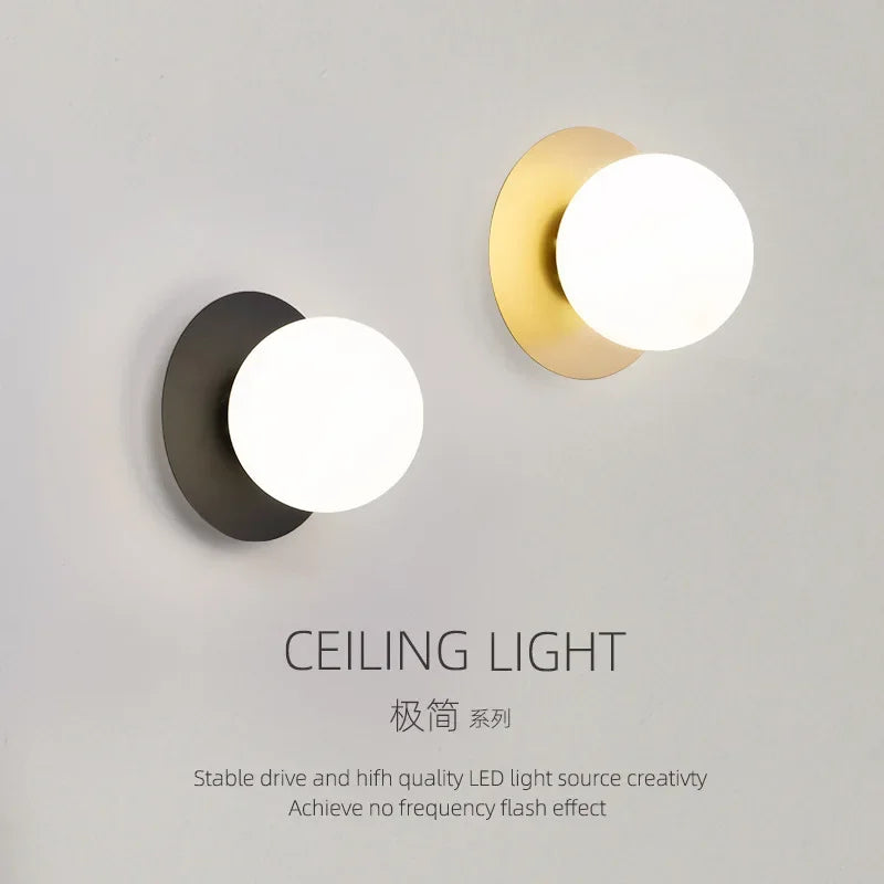 DecorBites™ LED Wall Lamp with G9 9W Bulb - Gold/Black Wall Sconce for Bedroom, Living Room