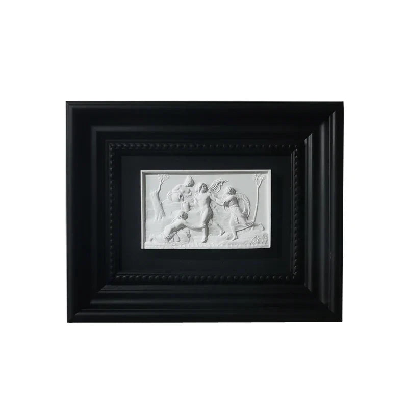 DecorBites™ Abstract Figure Relief Sculpture Decorative Painting Wall Decoration