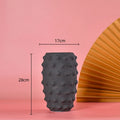 DecorBites™ Black Ceramic Sea Urchin Spine Vase - Abstract Geometry Handicraft Decoration