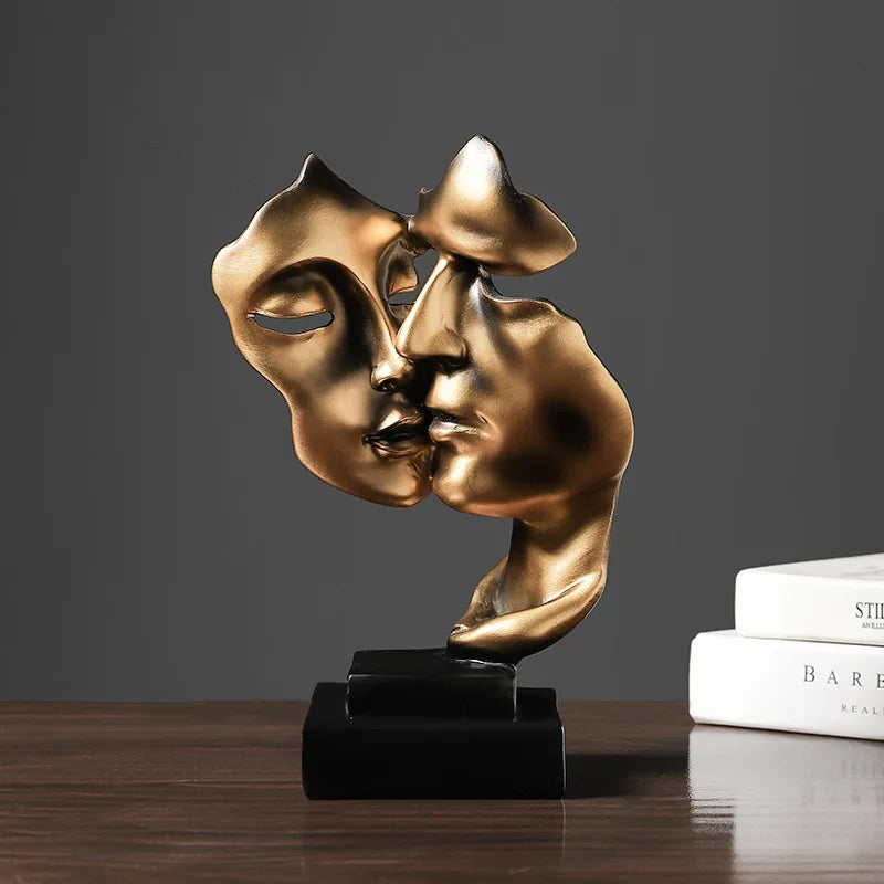 DecorBites™ Abstract Face Sculpture Ornament for Home Decor and Wedding Gift