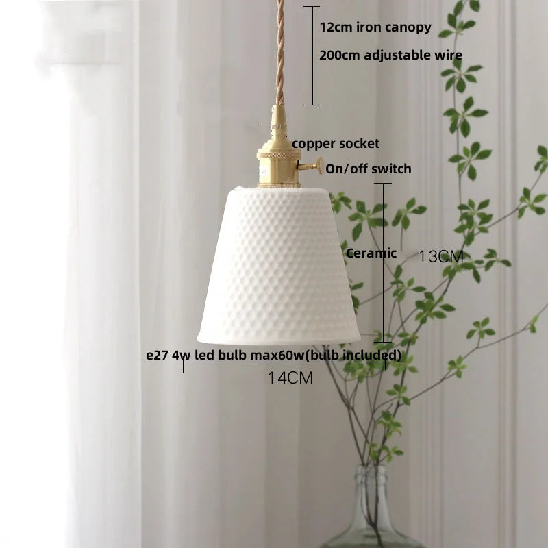 DecorBites™ Ceramic Flower LED Pendant Lamp, Nordic Modern Kitchen Lighting