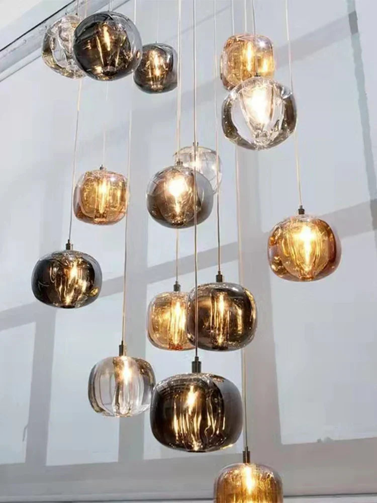 DecorBites™ Crystal LED Ceiling Chandelier for Living Room, Bedroom, Dining, and Kitchen