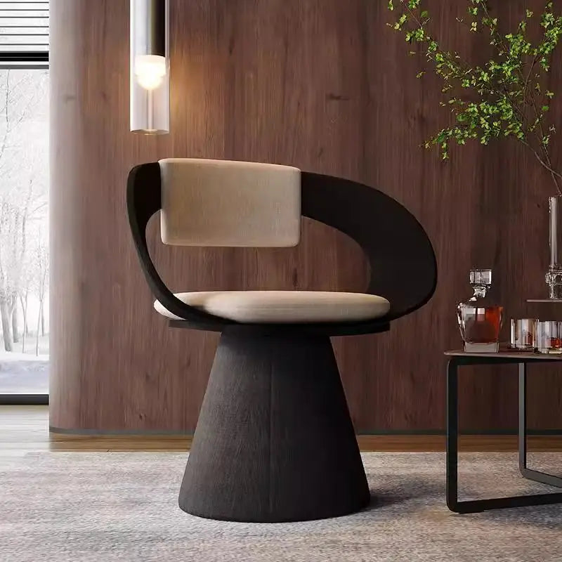 DecorBites™ Elegant Rotating Chair - Modern Dressing Stool for Bedroom Makeup