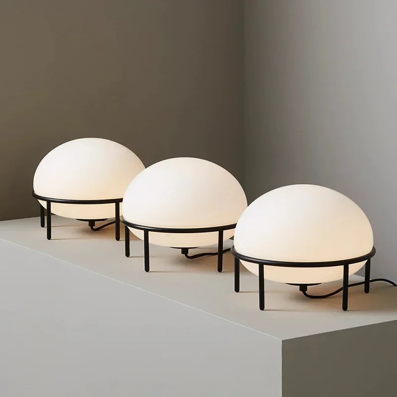 DecorBites™ Glass Ball Table Lamp for Bedroom Living Room