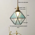 DecorBites™ Blue Glass LED Pendant Light - Modern Nordic Style for Bedroom, Living Room
