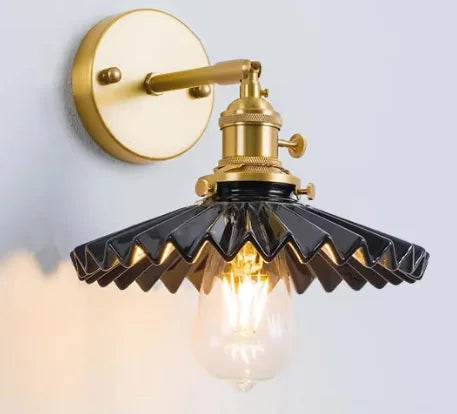 DecorBites™ LED Wall Lamp Sconce with Knob Switch for Bedroom & Living Room Lighting