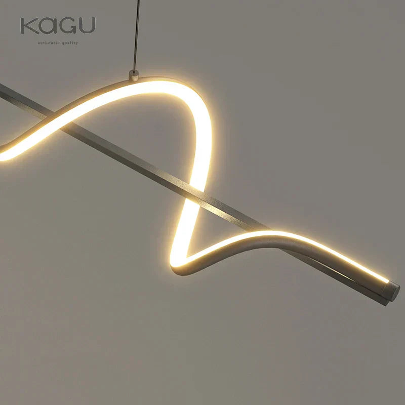 DecorBites™ LED Pendant Light - Modern White/Black Long Line for Home, Restaurant, Office