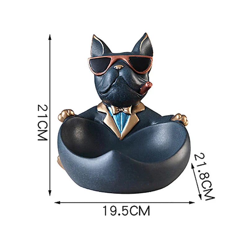 DecorBites™ Cool Dog Resin Statue Sculpture Home Decor Gift