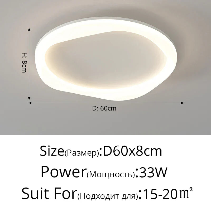 DecorBites™ Cloud Ceiling Light: Simple Modern Intelligent Nordic Design for Bedroom and Living Room