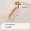DecorBites™ LED Natural Stone Spotlights for Ceiling and Wall, Walnut Log Wood, E27 Bulb