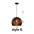 DecorBites™ Etched Iron Chandelier Pendant Light Fixture for Dining and Living Room