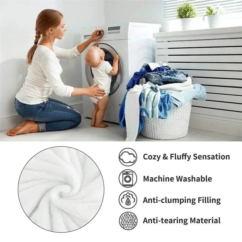 DecorBites™ Fluffy Fleece Blanket for Bed Sofa Cover Glade Cozy Warmth Blanket