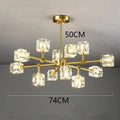 DecorBites™ Crystal Chandelier Pendant Light for Living Room Bedroom Ceiling, Luxury Indoor Lighting