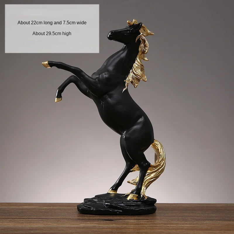 DecorBites™ Horse Resin Sculpture Home Decor - Living Room Office Animal Decoration