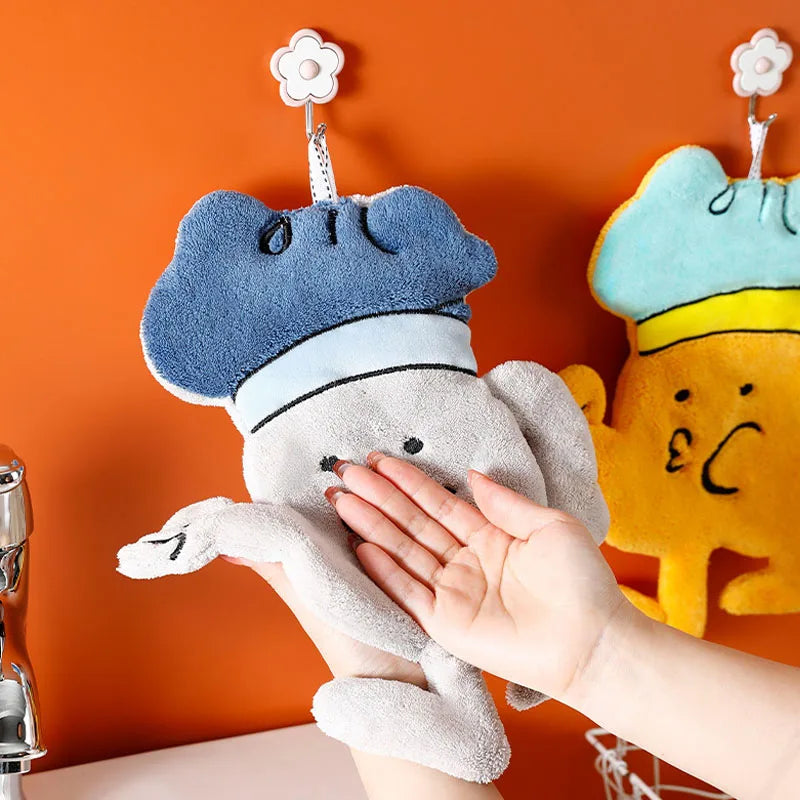 DecorBites™ Cartoon Microfiber Hand Towel for Kitchen & Bathroom Decor