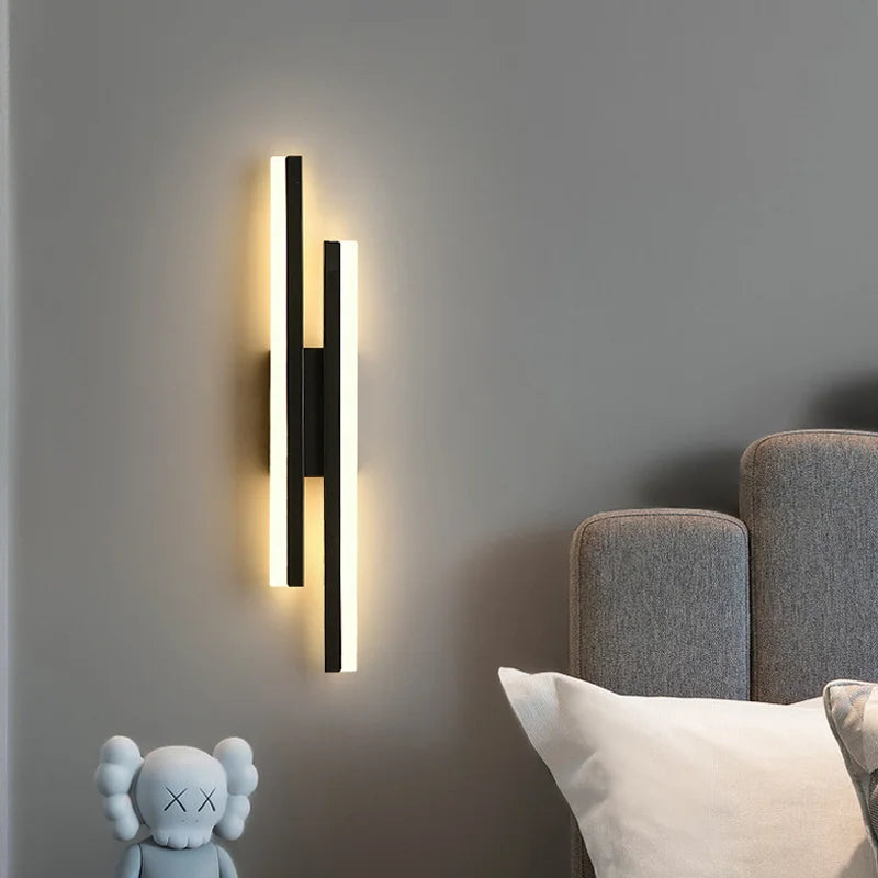 DecorBites™ LED Strip Wall Lamp Luxury Loft Decor Bedroom Bedside Aisle Light