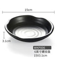 DecorBites™ Black Melamine Plastic Dipping Sauce Dish Bowl Set - Pack of 4