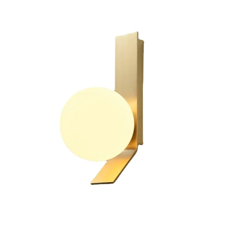DecorBites™ Glass Ball Wall Sconce: Modern Designer Bedside Lamp for Living Room, Bedroom, Hotel