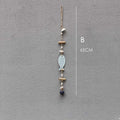 DecorBites™ Blue Fish Sea-maid Pendant Drift Wood Bells Wall Decoration