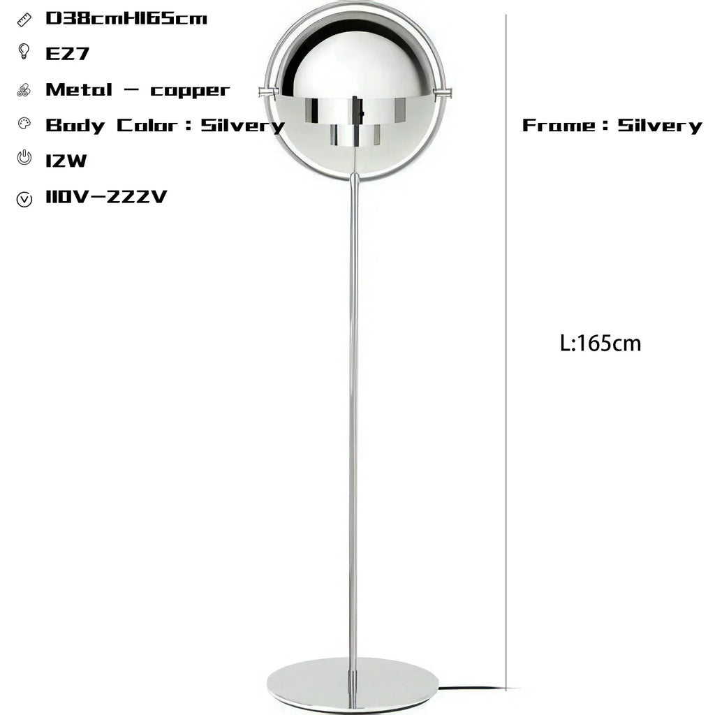 DecorBites™ Black Gold Metal Floor Lamp for Modern Living Room and Bedroom Décor