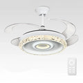 DecorBites™ 42" Leaf Fan Chandelier Invisible Fan Lighting for Bedroom and Dining Room