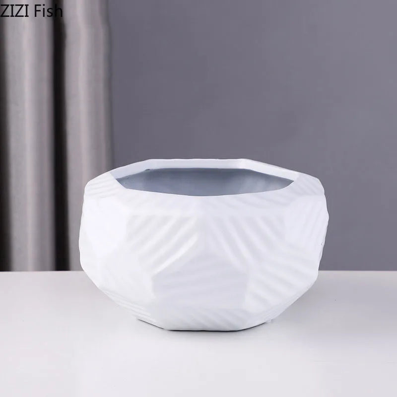 DecorBites™ Ceramic Vase Modern Decor Ornaments Pot Plants Flower Arrangement Ornamental Decor vase