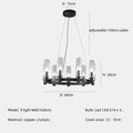 DecorBites™ Crystal Chandelier Pendant Lights - Luxury LED Lighting for Living Room