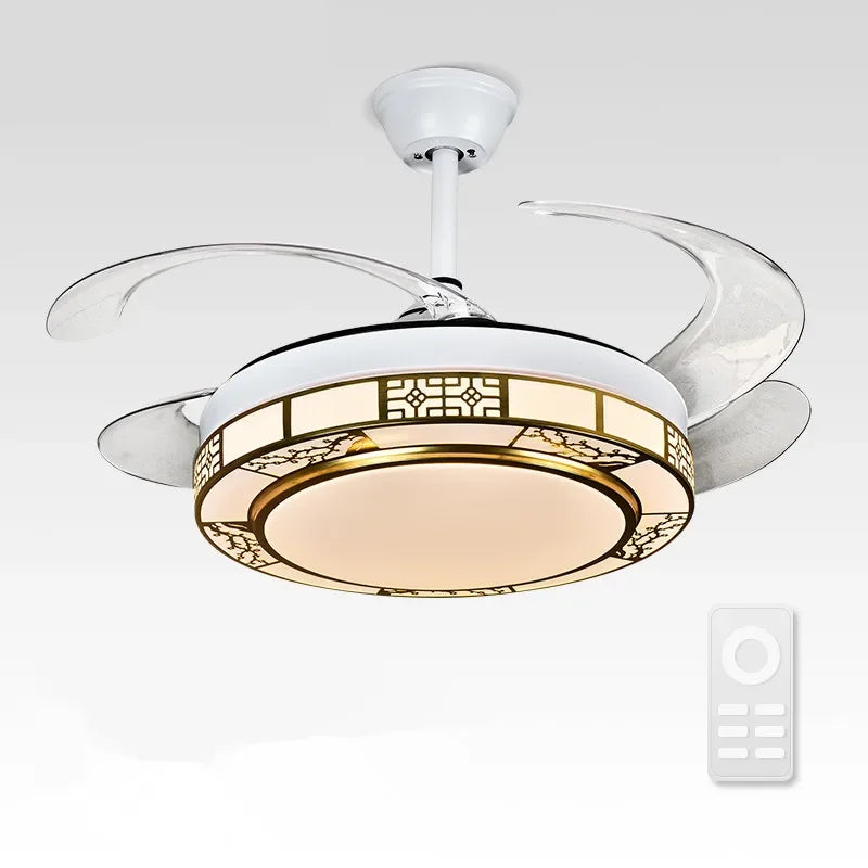 DecorBites™ 42" Acrylic LED Ceiling Fan Light with Remote Control - Dimmable