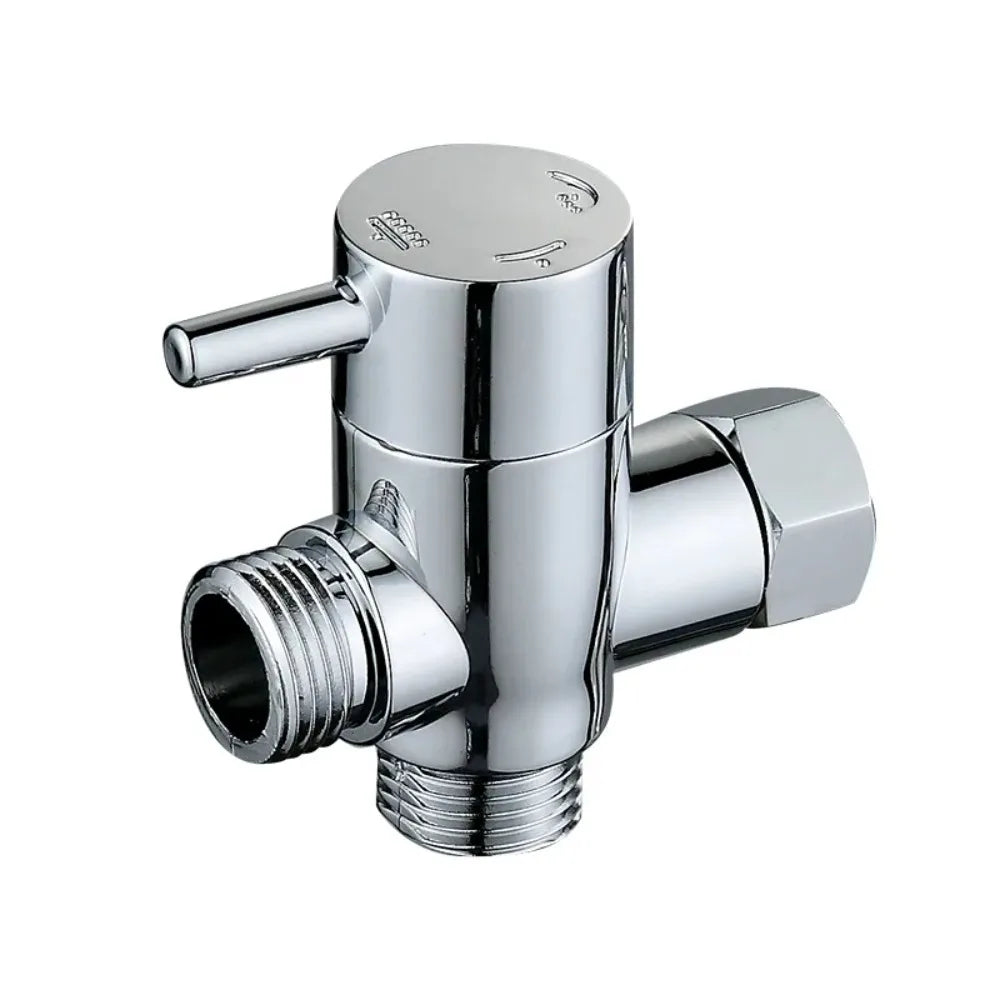 DecorBites™ 3-Way Shower Head Diverter Valve | Three Function Switch Adapter - Bathroom Accessories