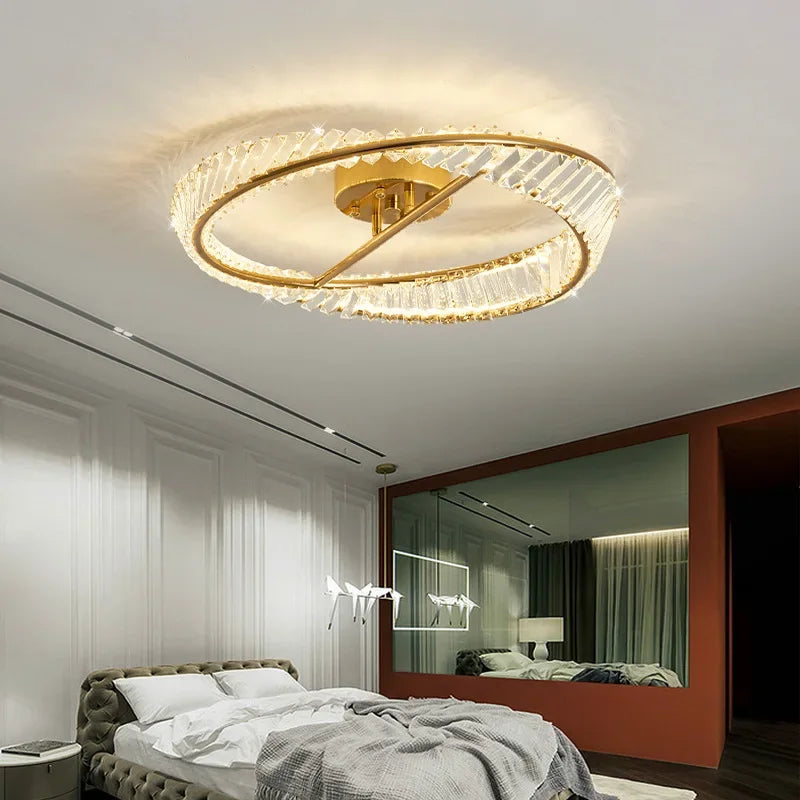 DecorBites™ Crystal LED Ceiling Lights: Modern Luxury Kitchen Dining Room Lighting