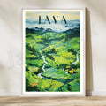 DecorBites™ Bali Surfing Poster - Uluwatu, Canggu, Pererenan Estuary, Borobudur, Komodo, Rice Field Illustration