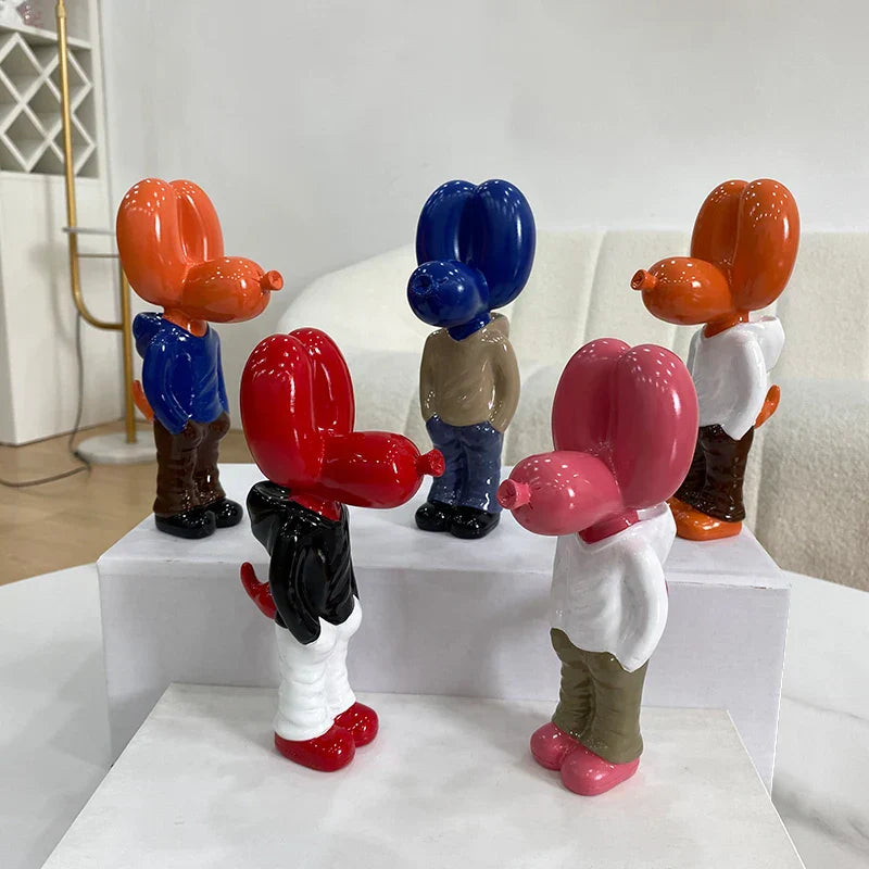 DecorBites™ 7" Resin Balloon Dog Statue Jeff Junior Figurine Home Decor Accessory